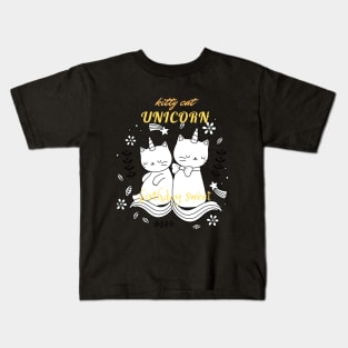 kitty cat unicorn Kids T-Shirt